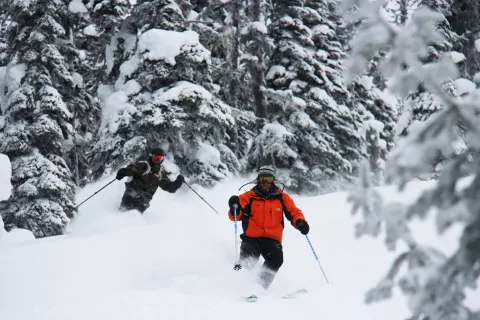 Skiing at Powder King