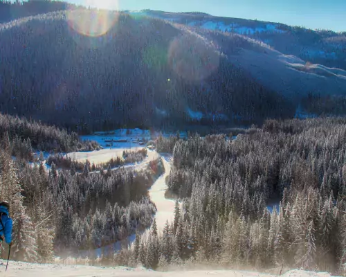 Skiing at Troll
