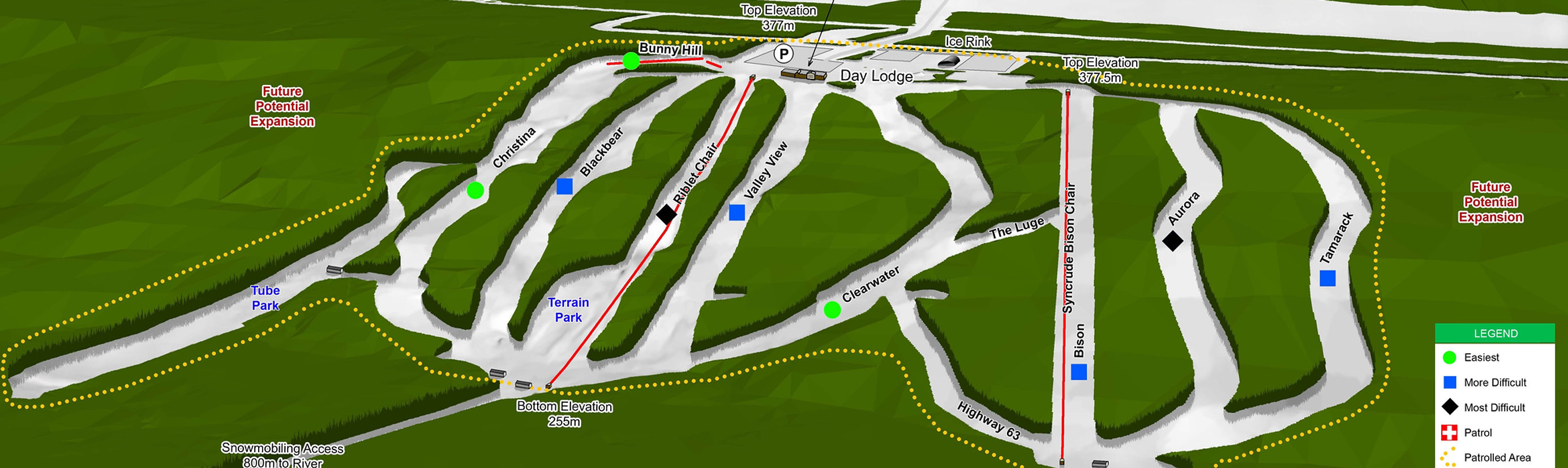 Wood Buffalo/Vista Ridge All Seasons Park trail map