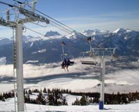 Ski Lift at Revelstoke, BC Canada