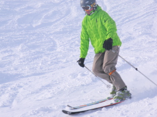 Telemarking at Marmot Basin, Alberta