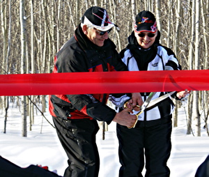 Snowmobiling in Whitecourt, AB