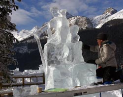 Ice Sculpture, Lake Louise, Banff National Park