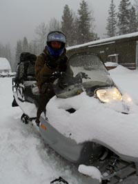 Snowmobiling near Panorama Resort