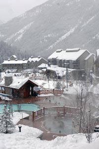 Outdoor pools at Panorama Village, B.C.