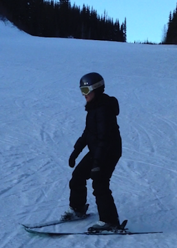 Beginner Skiier at Sun Peaks