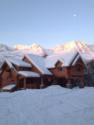 lodge lake island nordic adventure snowseekers blanketed snow