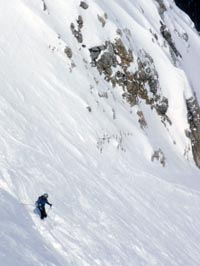 Steep Ski Run at Sunshine Village