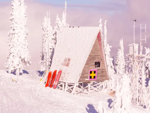 RED Mountain Resort ski patrol hut Ryan Flett photo