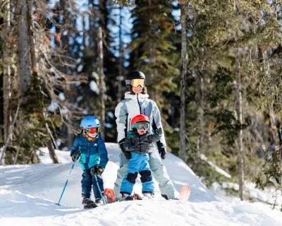 family skiing at Revelstoke Mountain Resort