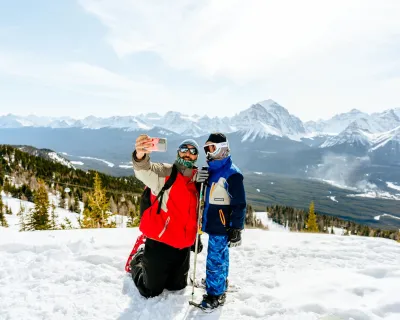 Lake Louise Alberta #NewSkiAB SnowSeekers Skiing Snowshoeing