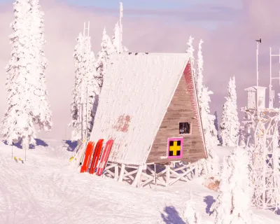 RED Mountain Resort ski patrol hut Ryan Flett photo
