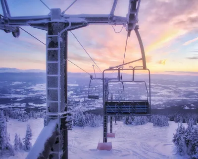 Sunset at Hudson Bay Mountain