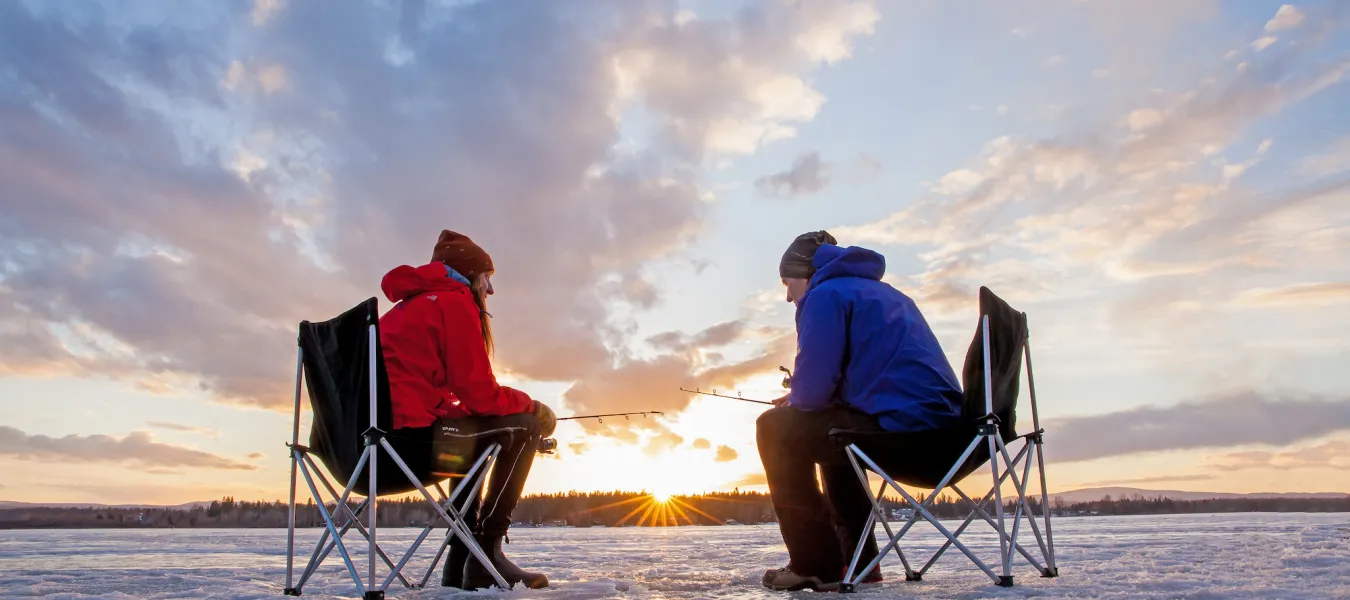 Ice Fishing Dragon Lake Quesnel BC Bonnie Grenon