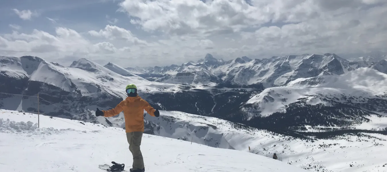 Sunshine Village snowboard surf skate adventure Drew Rogers