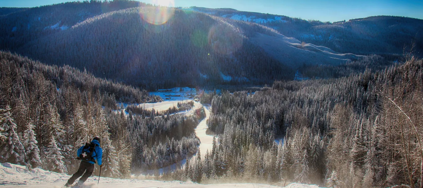 Skiing at Troll