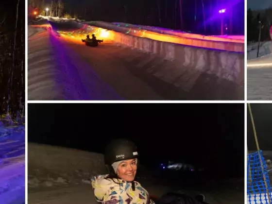 glow tubing night activities Nitehawk Ski Grande Prairie AB