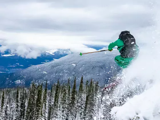 Revelstoke Mountain Resort BC JJ Vinet skier