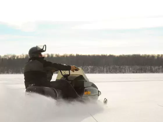 Lac La Biche Alberta sledding Beaver Lake Jeremy Derksen