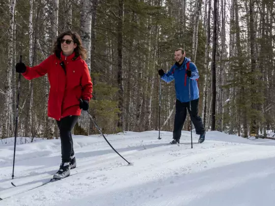 Lac La Biche Alberta #SkiNorthAB Cross Country Skiing Shaw Lake Provincial Park