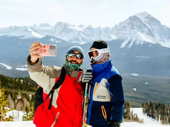 Lake Louise Alberta #NewSkiAB SnowSeekers Skiing Snowshoeing