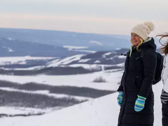 Snowshoeing Misery Mountain Peace River AB Paul Lavoie