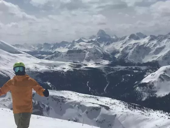 Sunshine Village snowboard surf skate adventure Drew Rogers