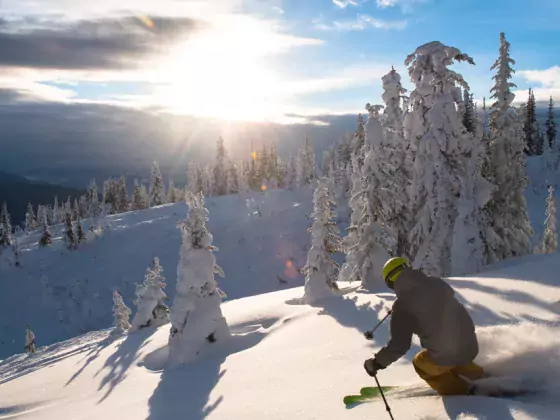 Deep snow SilverStar Vernon BC Dave Heath