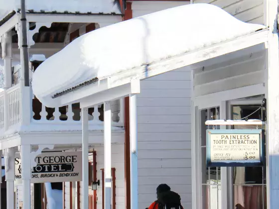 Skiing in Barkerville