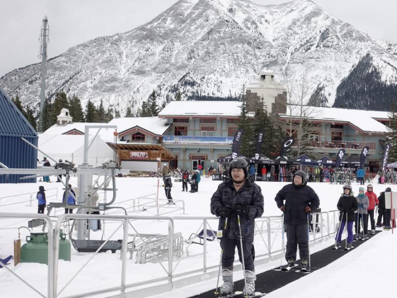 First-timers discover the joy of skiing's spills and thrills