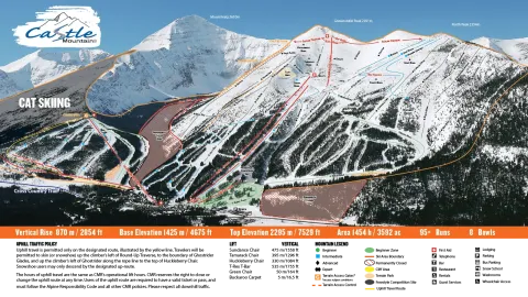 Castle Mountain trail map