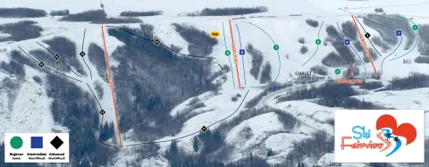 Fairview Ski Hill trail map