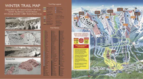 Kicking Horse Mountain Resort trail map