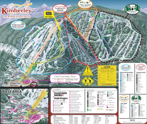 Kimberley Alpine Resort trail map