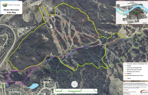 Misery Mountain Ski Area trail map
