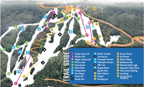 NiteHawk Adventure Park Trail Map