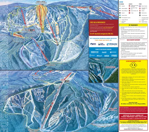 SilverStar Mountain Resort trail map