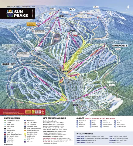 Sun Peaks Resort trail map