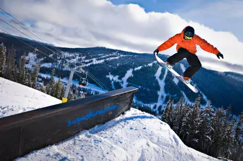 Sun Peaks Snowboarder