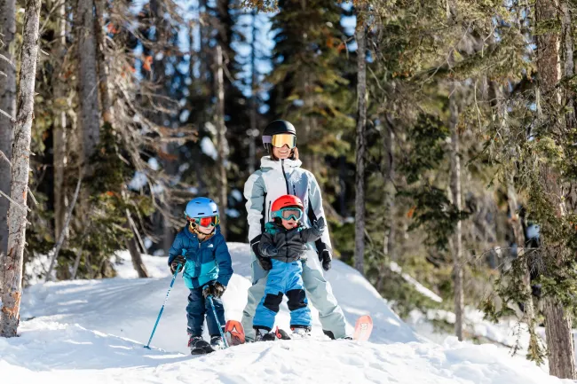 family skiing at Revelstoke Mountain Resort