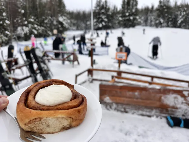 Cinnamon Bun at Little Smoky ski hill