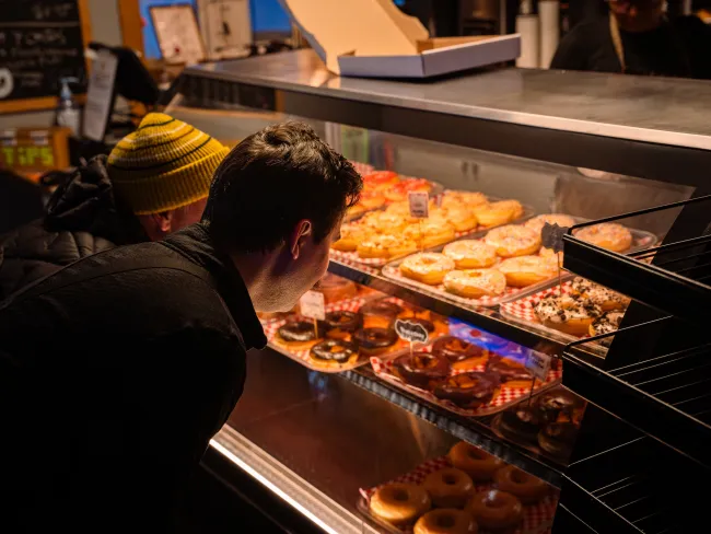 Donuts at Cafe 97, Azouzetta Lake Lodge near Powder King