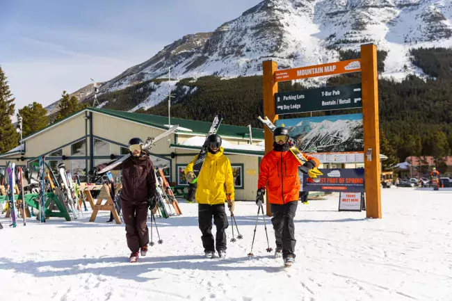 Castle Mountain spring skiing Nick Nault FestivalSeekers