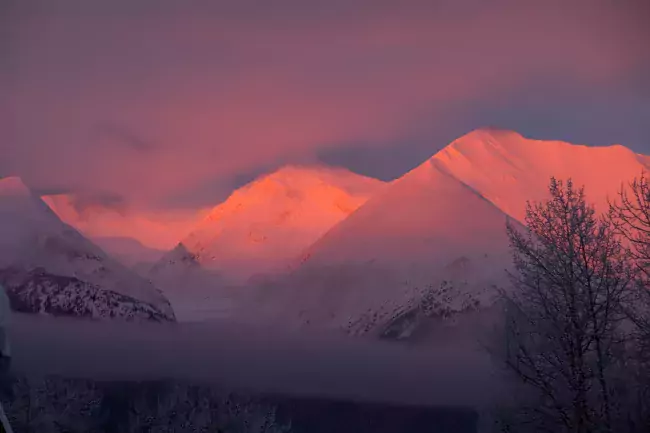 A view of a mountain in Smithers BC