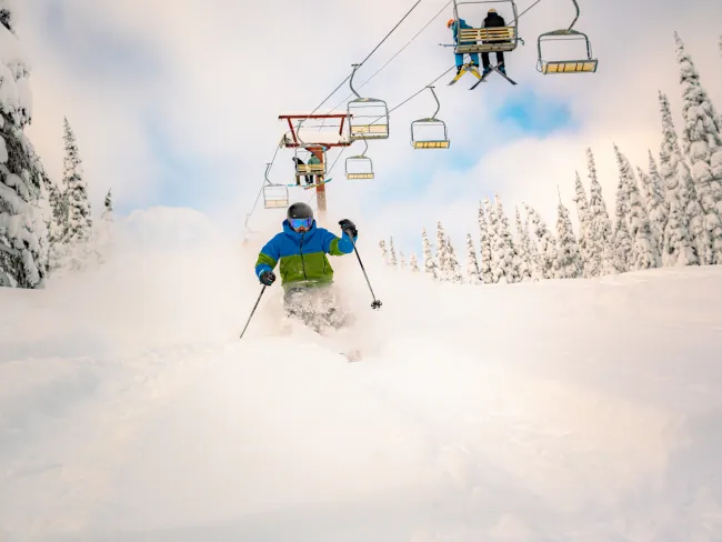 powder king skiing