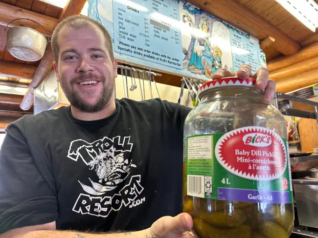 Donny Ward in the lodge at Troll Resort