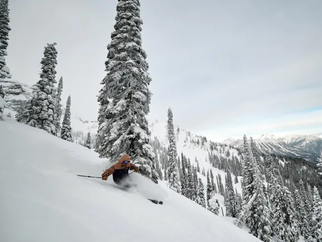 Fernie BC Kyle Hamilton Ktunaxa skier powder