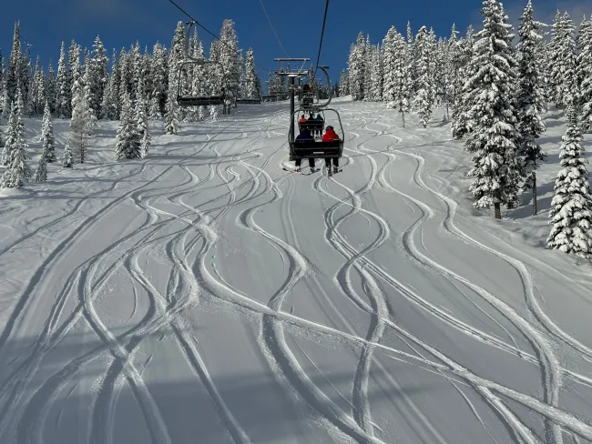 powder day at Kimberley Alpine Resort BC