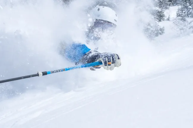 Powder skiing Gold Rush Heli Skiing ROAM adventures