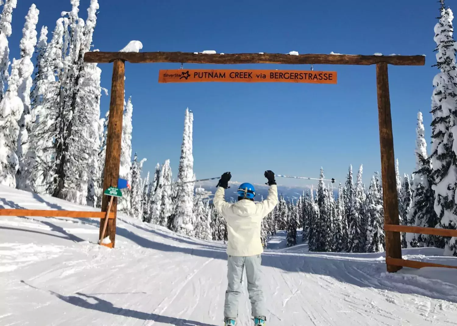 Ski connector Bergstrasse SilverStar BC Jim Barr